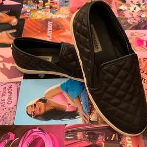 Steve Madden Black Slip ons